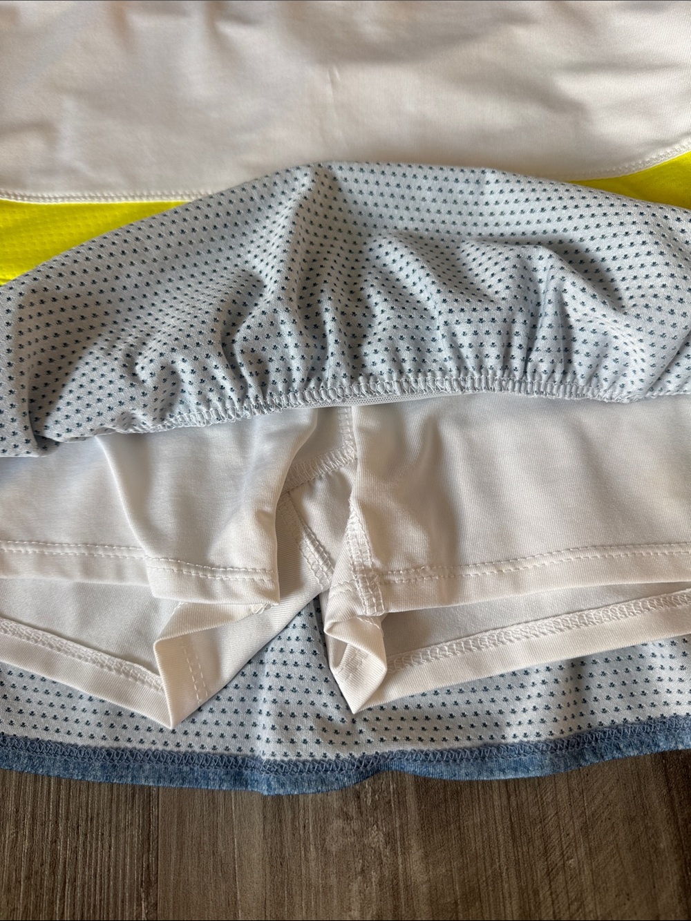 Lucky In Love Golf Tennis Skort Skirt small 4-6 Blue athletic neon women’s pleat - Picture 3 of 6